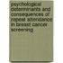 Psychological determinants and consequences of repeat attendance in breast cancer screening