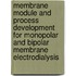 Membrane module and process development for monopolar and bipolar membrane electrodialysis