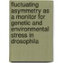 Fluctuating asymmetry as a monitor for genetic and environmental stress in Drosophila