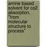 Amine Based Solvent For Co2 Absorption, "from Molecular Structure To Process" door P. Singh