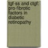 Tgf-ss And Ctgf: Pro-fibrotic Factors In Diabetic Retinopathy
