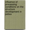 Influence of processing conditions on the structure development in pebax door B. Tavernier