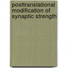 Posttranslational modification of synaptic strength door S. Schmitz
