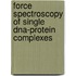 Force Spectroscopy Of Single Dna-protein Complexes