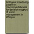 Biological monitoring based on macroinvertebrates for decision support of water management in Ethiopia