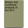 Design And Numerical Analysis Of Teu-fel Ii door I.V. Volokhine