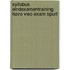 Syllabus Eindexamentraining Havo Vwo Exam Spurt