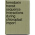 Ferredoxin transit sequence interactions during chloroplast import