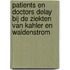Patients en doctors delay bij de ziekten van Kahler en Waldenstrom