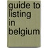 Guide to listing in Belgium