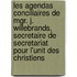 Les agendas conciliaires de Mgr. J. Willebrands, secretaire de Secretariat pour l'Unit des Christiens