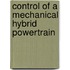 Control of a mechanical hybrid powertrain