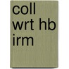 Coll Wrt Hb Irm door Vandermey