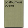 Posthumous Poems door Algernon Charles Swinburne