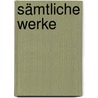 Sämtliche Werke door Moser