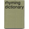 Rhyming Dictionary door Alfred Publishing