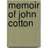 Memoir Of John Cotton