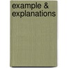 Example & Explanations by Robert M. Bloom