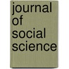 Journal Of Social Science door American Social Science Association