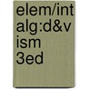 Elem/Int Alg:D&V Ism    3Ed door Hubbard
