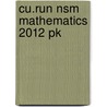 Cu.Run Nsm Mathematics 2012 Pk door Jana Vyrastekova
