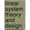 Linear System Theory and Design door Professor Chi-Tsong Chen