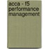 Acca - F5 Performance Management