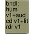 Bndl: Hum V1+Aud Cd V1+Lit Rdr V1