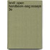 Bndl: Open Handbook+Aag:Essays 3E