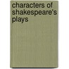 Characters of Shakespeare's Plays by William Hazlitt