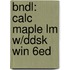 Bndl: Calc Maple Lm W/Ddsk Win 6Ed