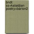 Bndl: Ss+Kalaidjian Poetry+Barton2