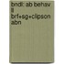 Bndl: Ab Behav Ll Brf+Sg+Clipson Abn