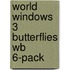 World Windows 3 Butterflies Wb 6-Pack