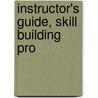 Instructor's Guide, Skill Building Pro door Sharp/Johnson