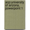 Acp:university Of Arizona, Powerpoint 1 door Shelly