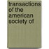 Transactions Of The American Society Of