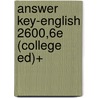 Answer Key-English 2600,6E (College Ed)+ door Blumenthal