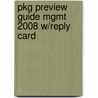 Pkg Preview Guide Mgmt 2008 W/Reply Card door Williams