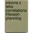 Visions C Teks Correlations F/Lesson Planning