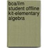 Bca/Ilrn Student Offline Kit-Elementary Algebra