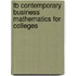 Tb Contemporary Business Mathematics for Colleges