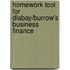 Homework Tool For Dlabay/Burrow's Business Finance