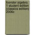 Foerster Algebra 1 Student Edition (Classics Edition) 2006c