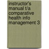 Instructor's Manual T/A Comparative Health Info Management 3 by Peden