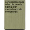 Schicksalsschlage Oder Die Fremde Heimat Der Mensch Und Die Menschheit by Hermann Reimer