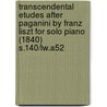 Transcendental Etudes After Paganini by Franz Liszt for Solo Piano (1840) S.140/Lw.A52 door Franz Liszt