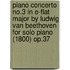 Piano Concerto No.3 in E-Flat Major by Ludwig Van Beethoven for Solo Piano (1800) Op.37