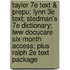 Taylor 7e Text & Prepu; Lynn 3e Text; Stedman's 7e Dictionary; Lww Docucare Six-Month Access; Plus Ralph 2e Text Package