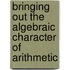 Bringing Out the Algebraic Character of Arithmetic